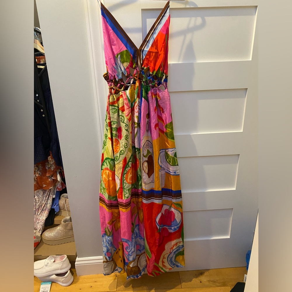 NWT FARM Rio Colorful Maxi Dress - Picture 3 of 15